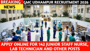 GMC Udhampur Recruitment 2026