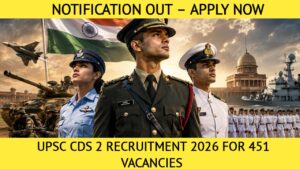 UPSC CDS 2 Recruitment 2026